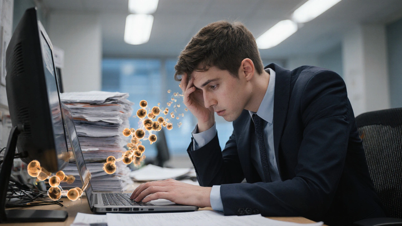 How Stress Worsens a Blocked Nose and Watery Eyes