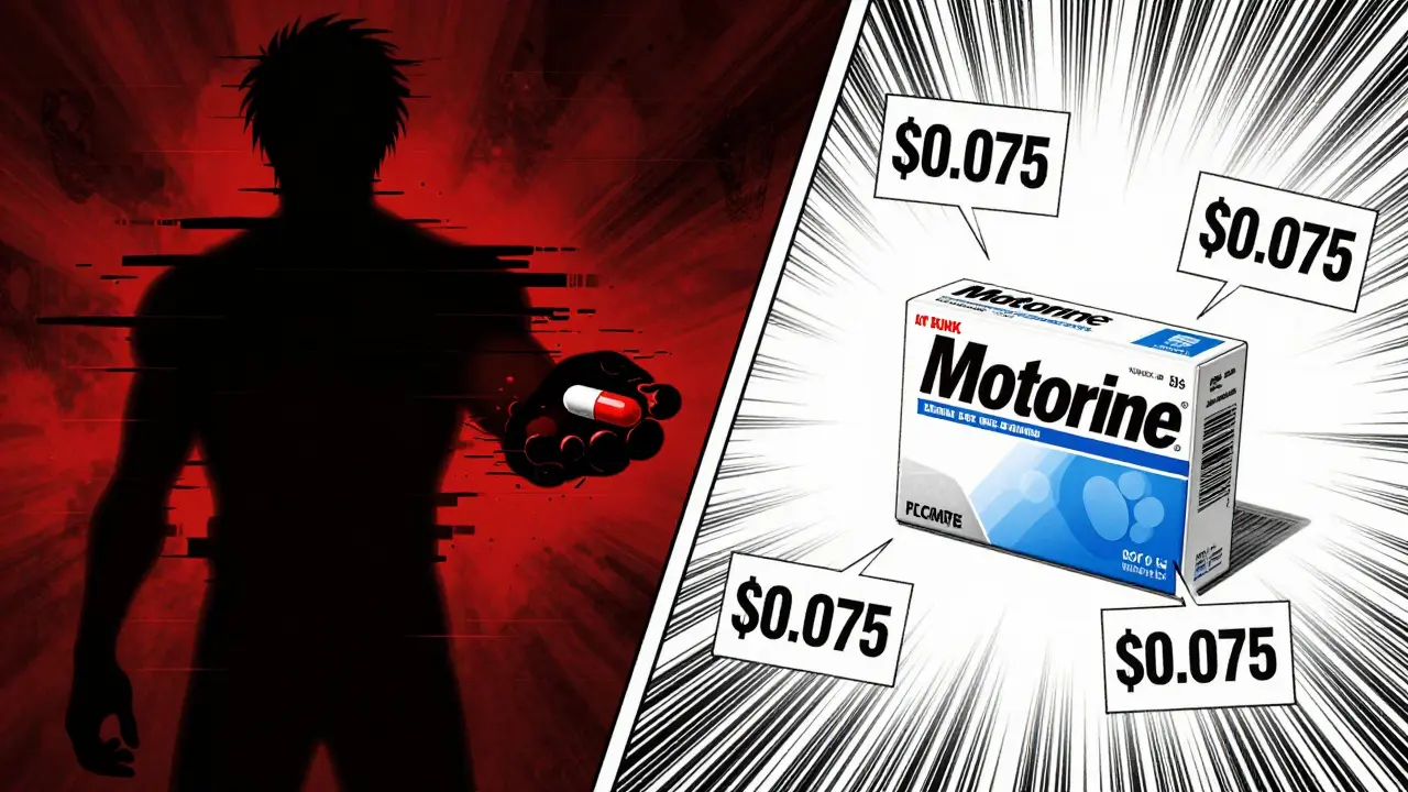 Contrast between scam drug dealer and safe bulk medication purchase