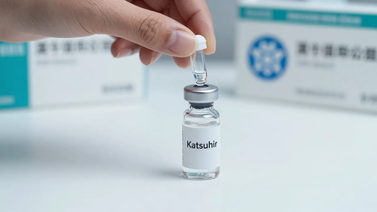 Hand holding eye drop bottle in a clean, safe setting