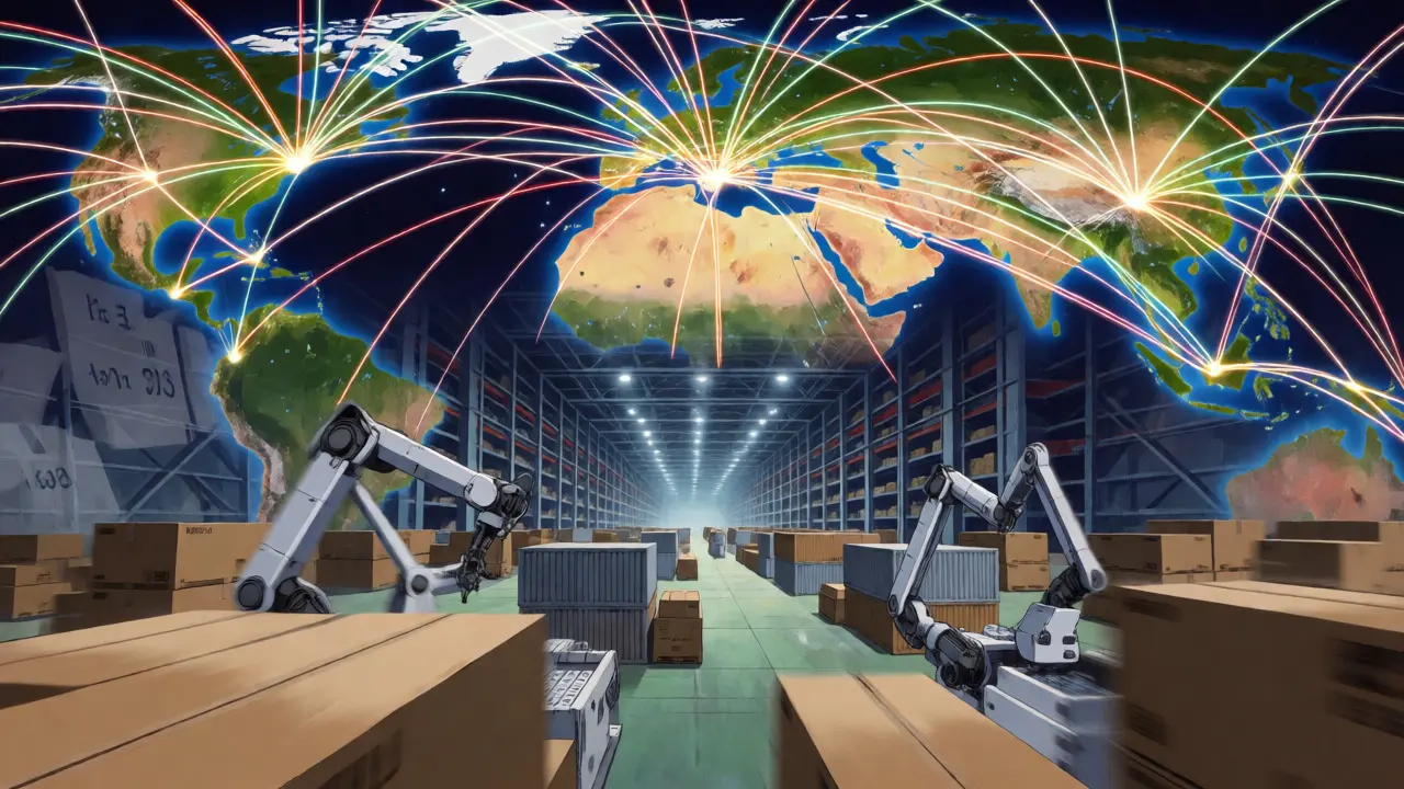 Global logistics network showing bulk generic Ranitidine packaging.